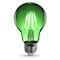 Feit Electric Feit A19 E26 (Medium) Filament LED Bulb Green 30 Watt Equivalence 1 pk A19/TG/LED - alternate 8